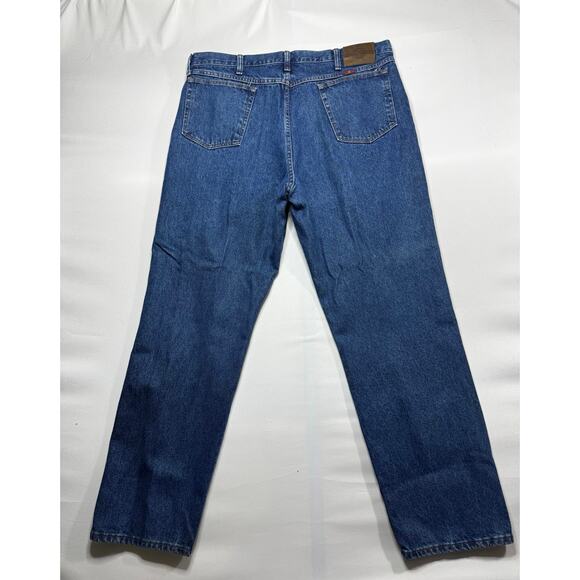 Wrangler 20X Men's Med Wash Straight Leg Blue Denim Jeans - Size 40x32.5 - Picture 2 of 4
